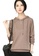 A-IN GIRLS brown Fashionable All-Match Hooded Sweater 5704FAA99DF899GS_1