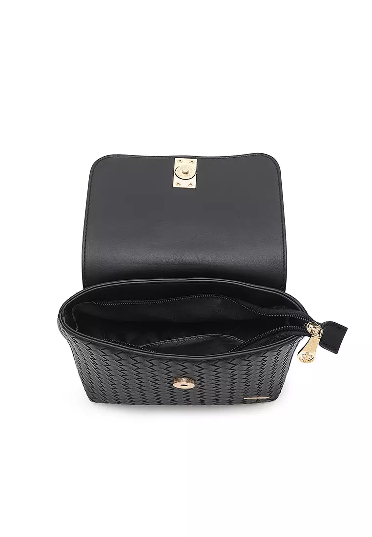 3-in-1 Women's Tote Bag + Backpack + Pouch - Black