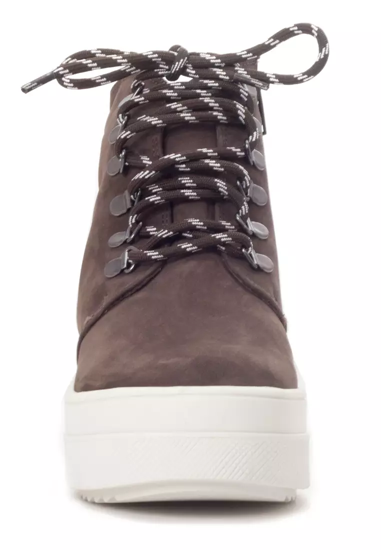Amaztep Lace-Up Suede Leather Sneakers