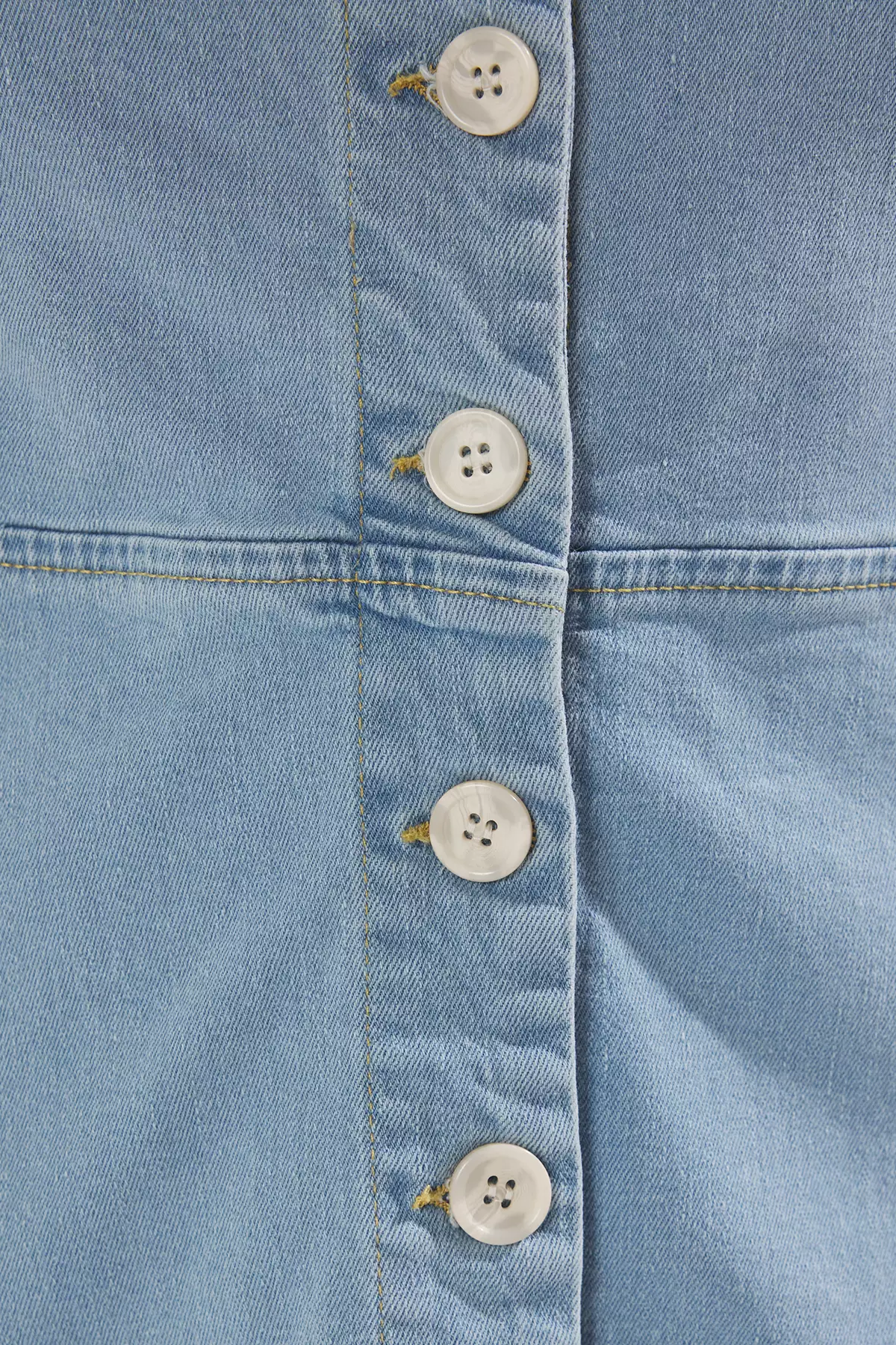 Plus Size Blue Comfort Denim Dress