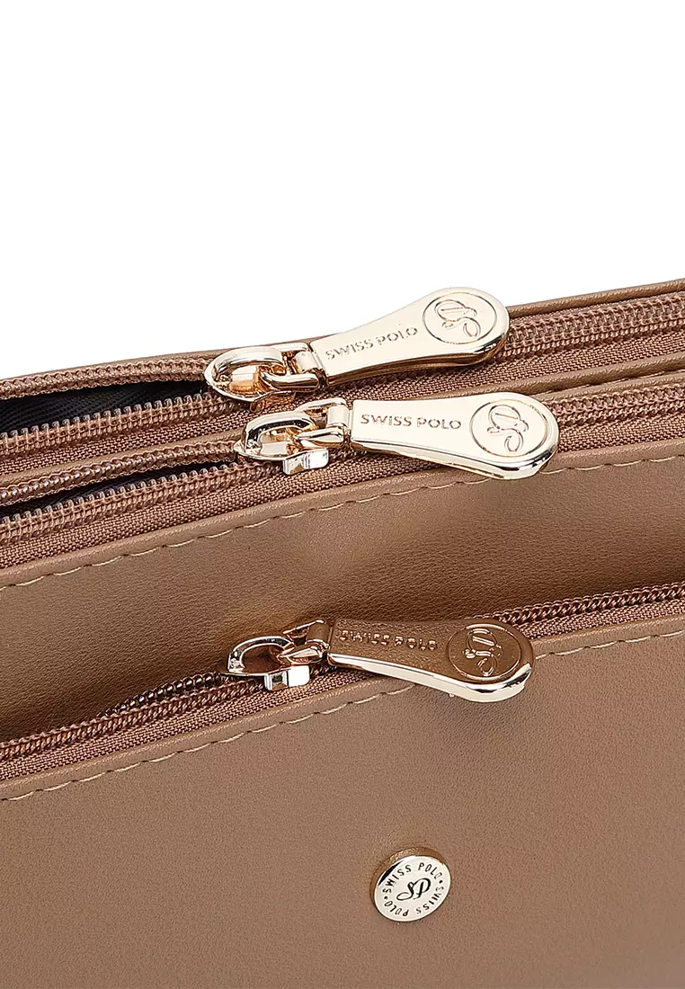 Women's Sling Bag / Crossbody Bag / Wristlet (斜孭袋 / 腕带錢包) - 棕色