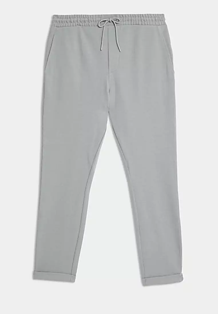 Smart Tapered Joggers with Stretch