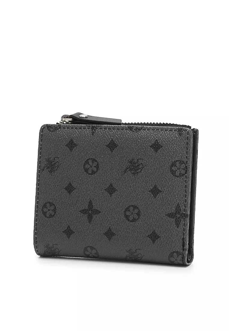 Women's Monogram RFID Blocking Wallet - Black