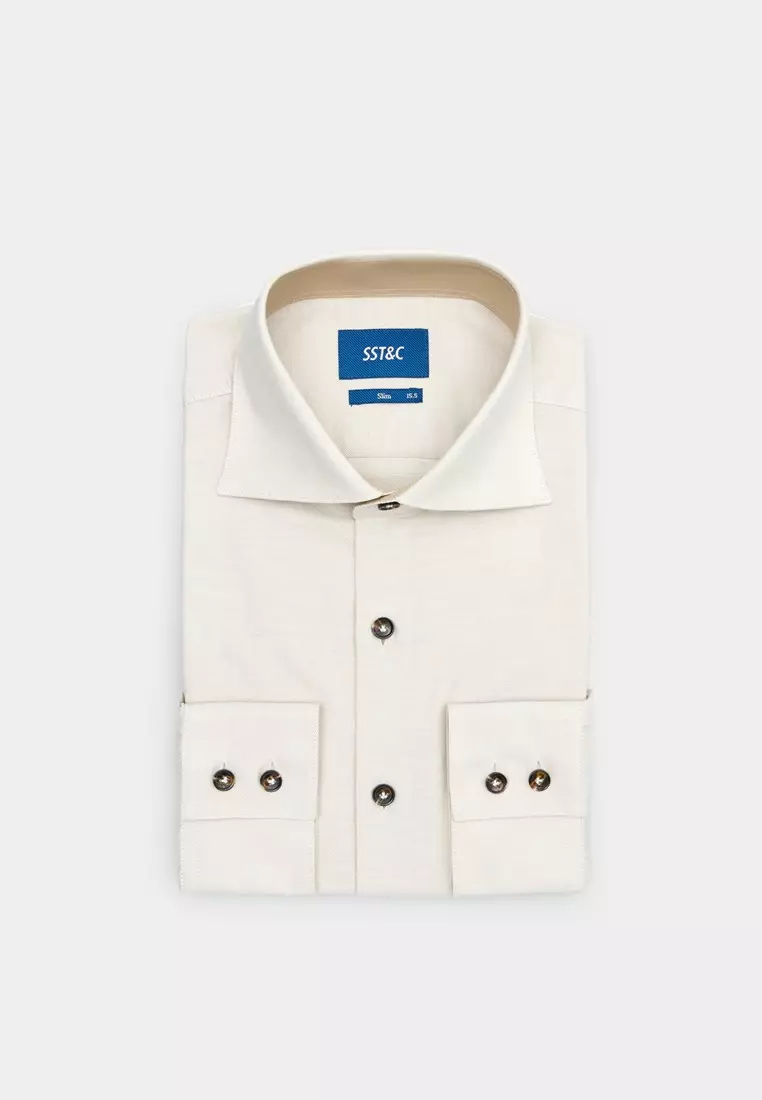 Khaki Slim Fit Shirt