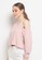 Heart and Feel pink Cold Shoulder Knitted Blouse EE079AAB96472BGS_2