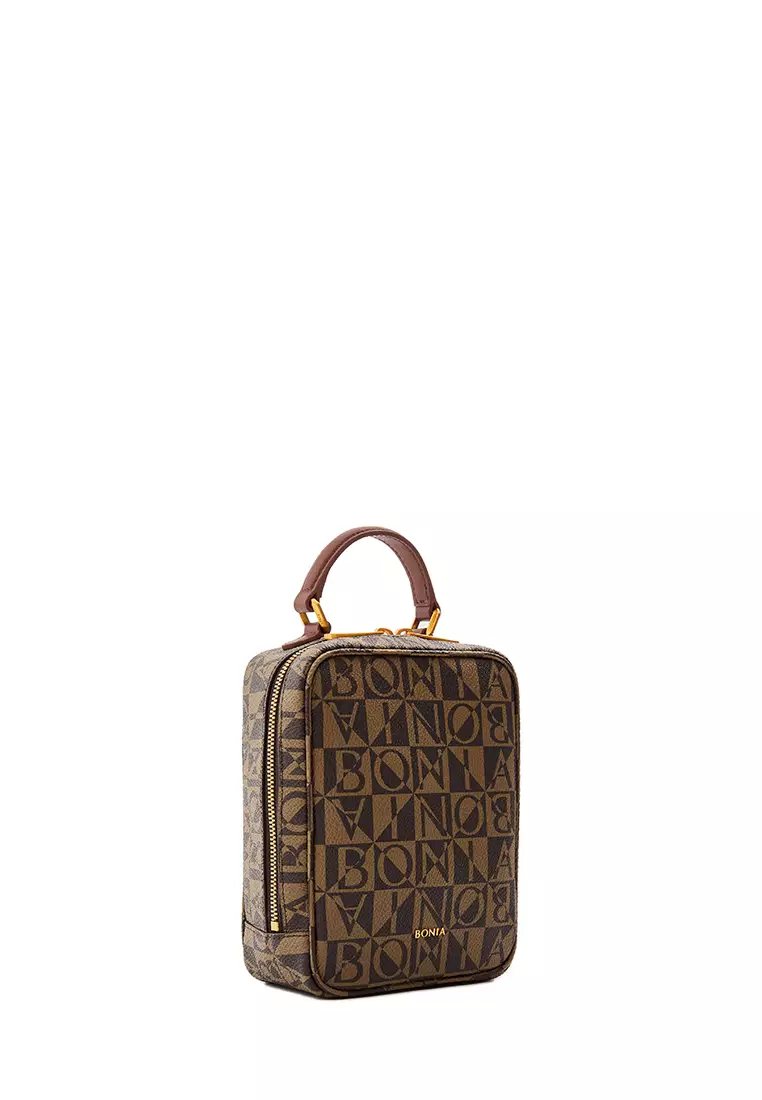 Bonia monogram outlet sling bag