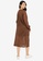 LOWRYS FARM brown Knit Midi Dress E2027AAD6699FAGS_1