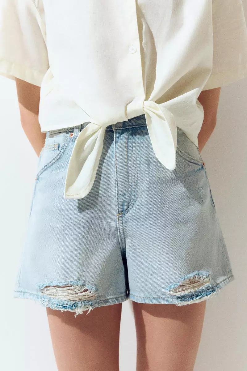 Denim shorts