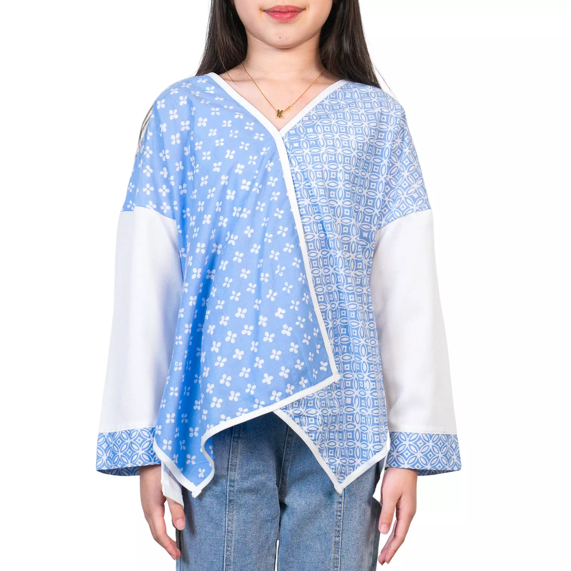 Blouse Batik Anak Perempuan - Atasan Batik - Bhatara Batik Fitria - Baju Batik Modern Lengan Panjang