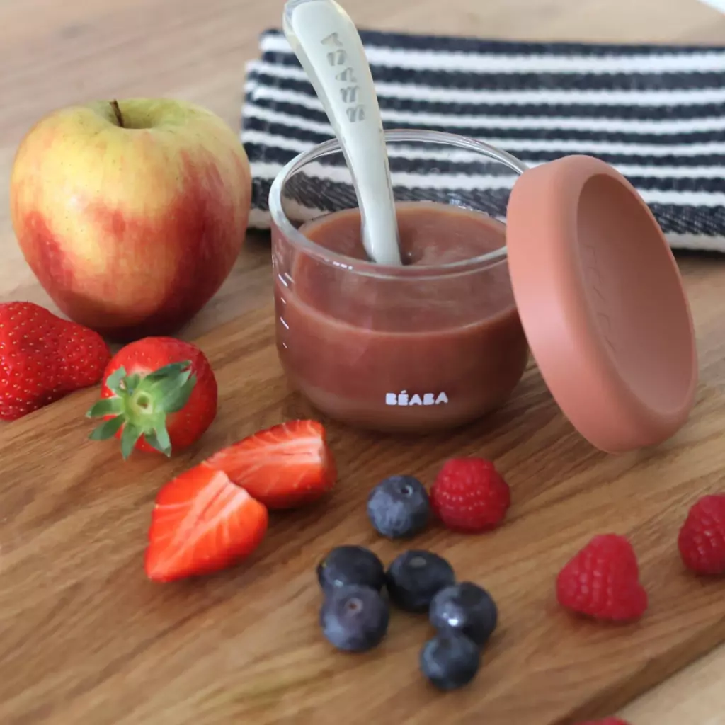 Terracotta 250ml - Wadah Penyimpanan Makanan Bayi MPASI Kaca Tahan Panas