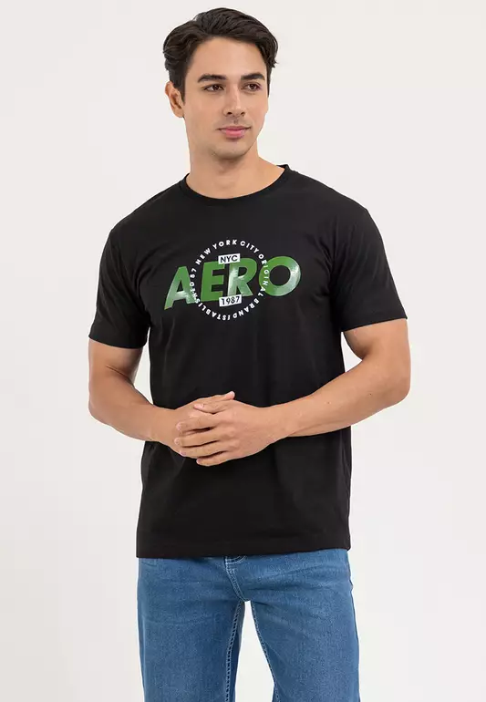 Men's Aeropostale Black Hi-Den Tee