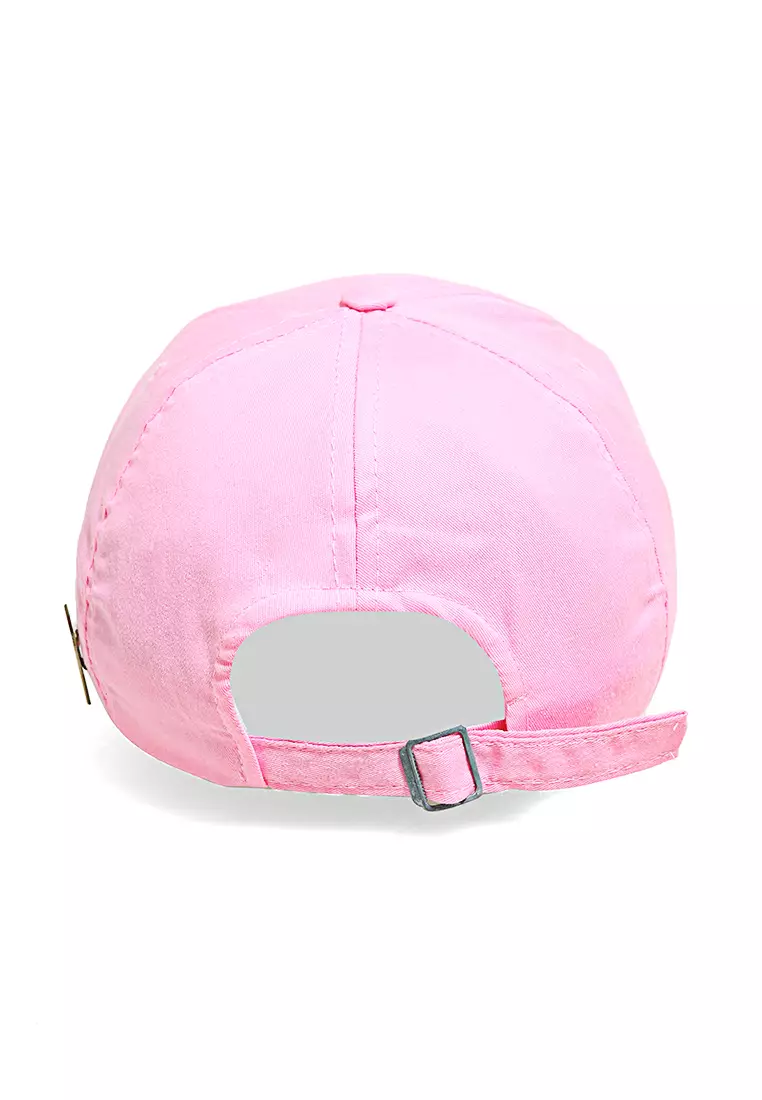 Drsh Topi Baseball Aksesoris Fashion Pria Wanita Bordir YOURS Resizable Strap Material Dril ORIGINAL - Pink