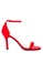 CARMELLETES red Ankle Strap Suede Sandals BF272SHE0080FCGS_1