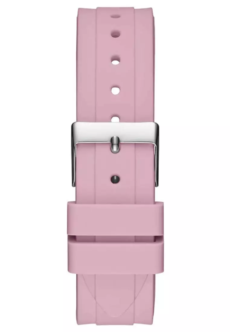 Guess W1283L4 - Jam Tangan Wanita - Pink - Rubber Strap