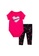 Nike black Nike Girl Newborn's Bodysuit & Leggings Set (0 - 9 Months) - Black 01840KA4A5E914GS_1