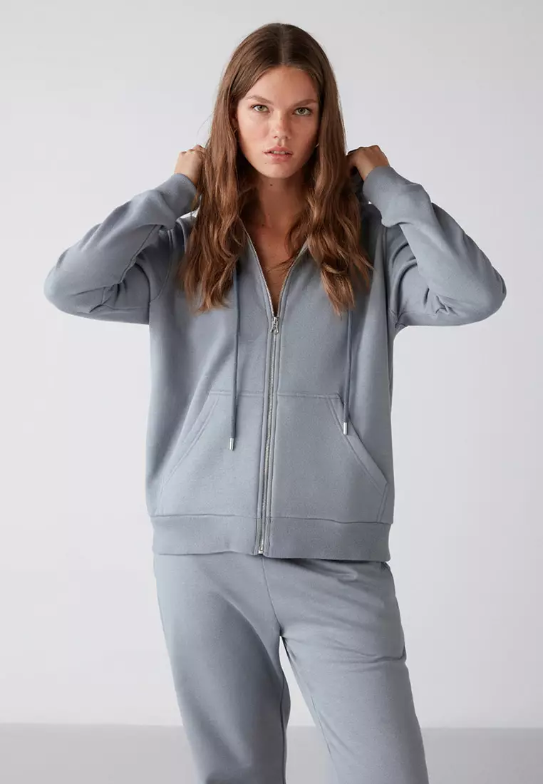 Carlota Relaxed Fit Zip Hoodie