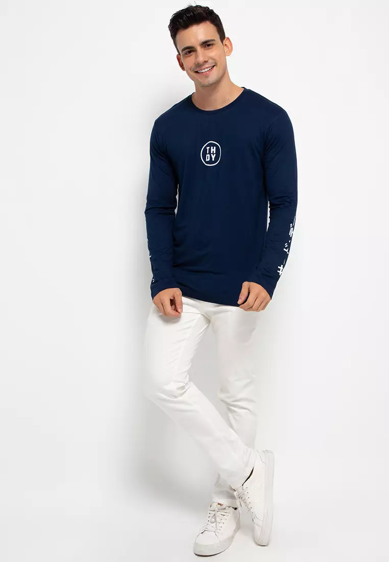 MTG06 ls evo mid katakana arm navy kaos tangan panjang