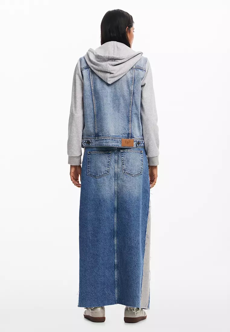 Kvikci Anime Yagami Light Black Denim Jeans Jacket Cosplay Hooded