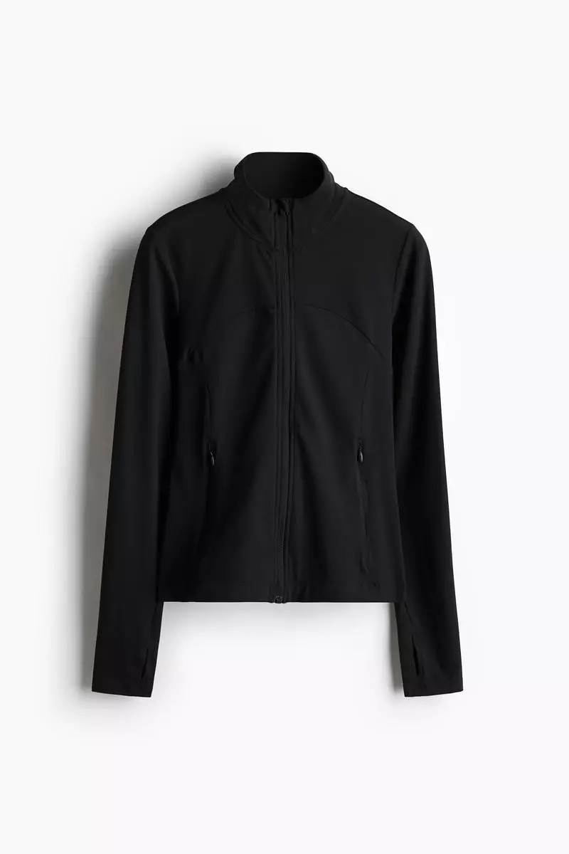Zip-through sports jacket with SoftMove™