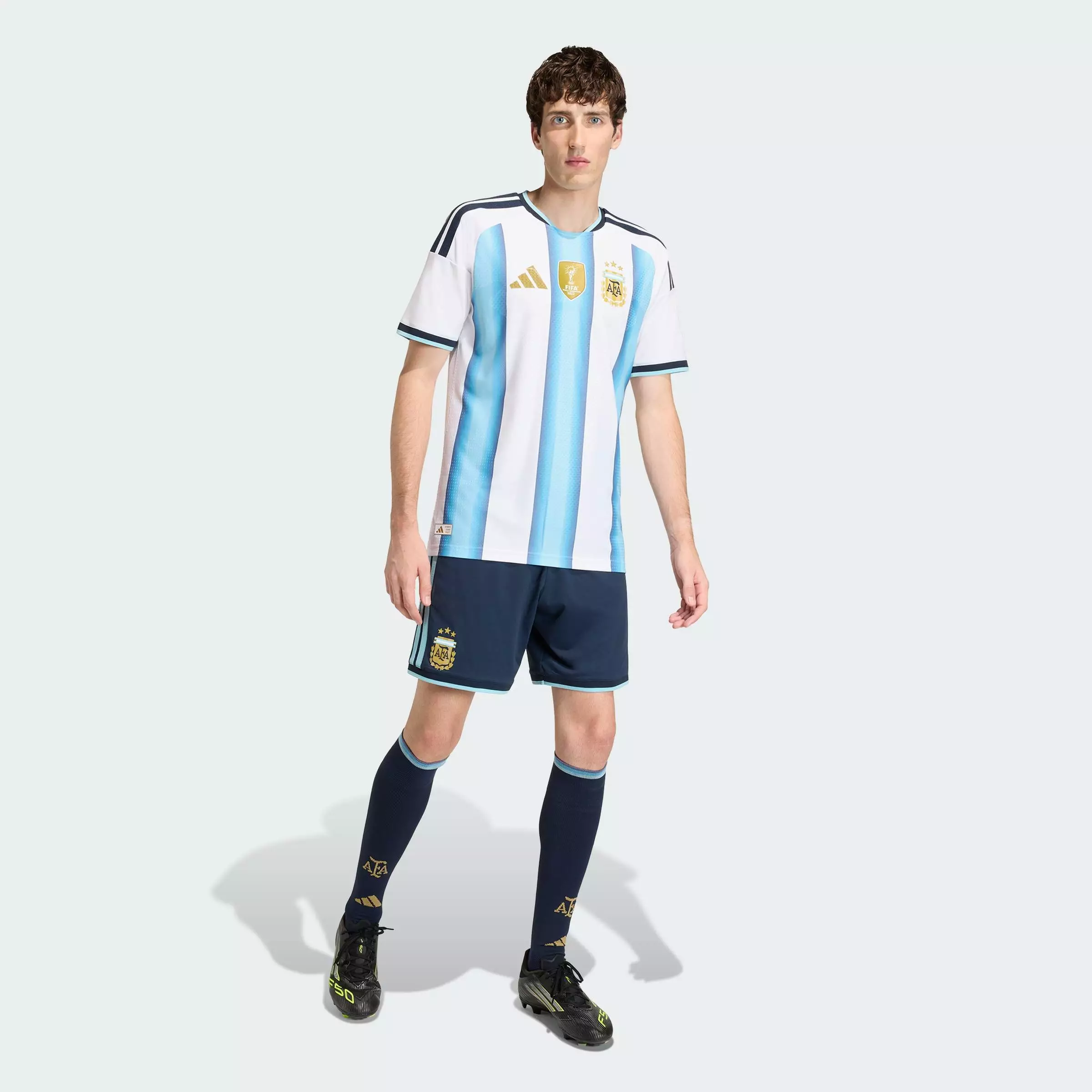 Football Argentina 26 Home Authentic Jersey Men White JM5897