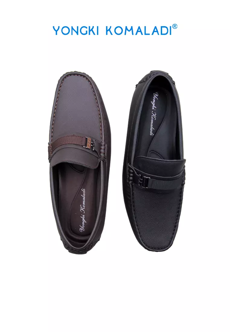 YONGKI KOMALADI SEPATU MOCCASIN PRIA OL-DNL301-25 HITAM