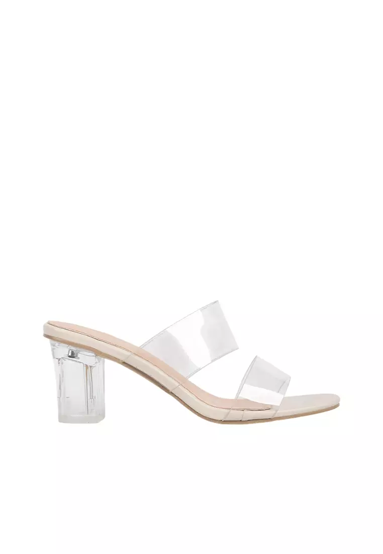 Discount on Happy2U  shoes - SKU: Jade Transparent Strap Sandals