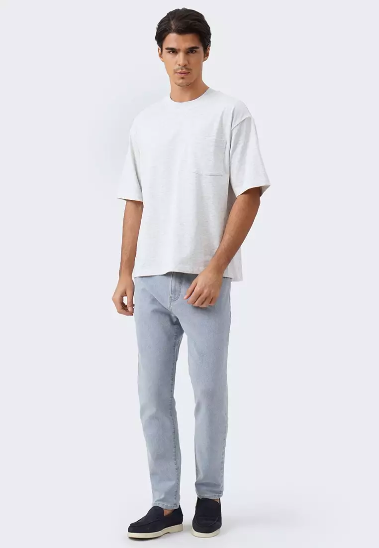 Men's Medium Weight Cotton T-Shirt with Pocket