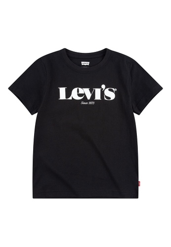 Levi's black Levi's Boy's Graphic Logo Short Sleeves Tee (4 - 7 Years) - Black A82E3KAE69B91DGS_1