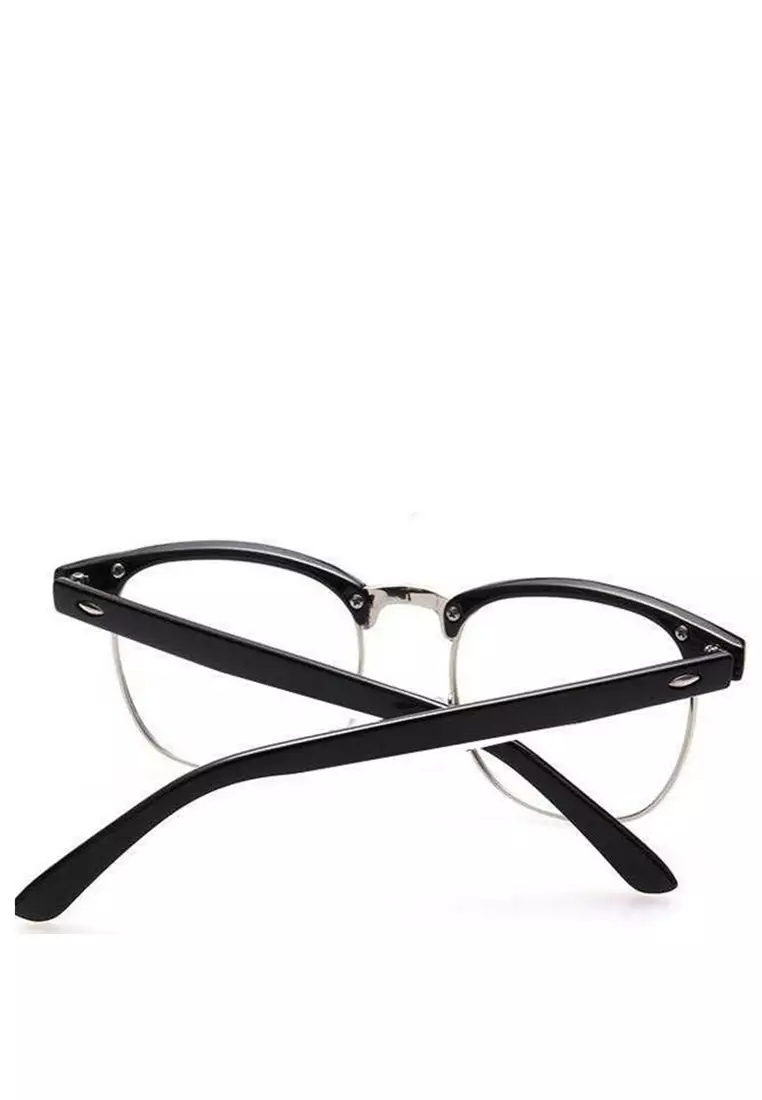 Mackenzie Eyeglasses Kacamata Vintage Pria & Wanita Desain Klasik Frame Material Alloy ORIGINAL - Silver