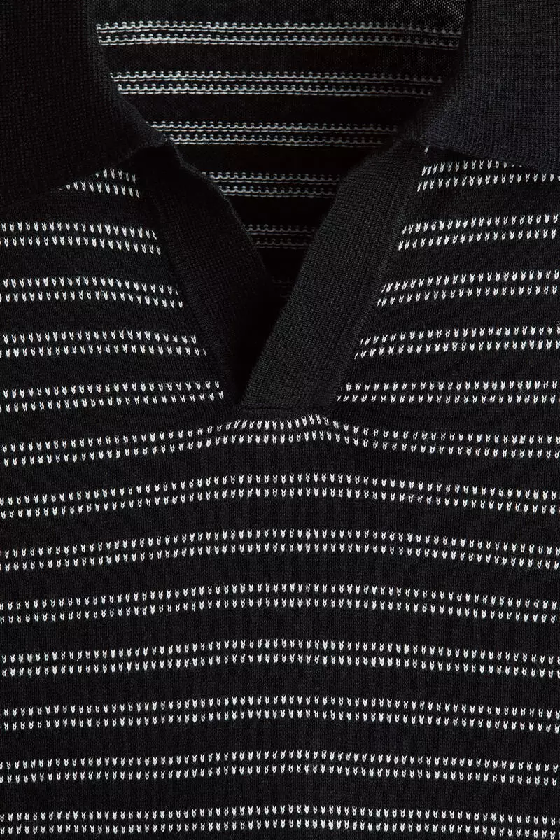 Regular Fit Linen-blend polo shirt