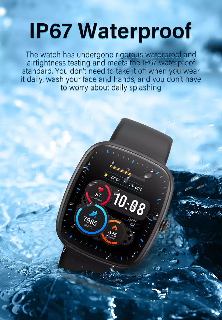 Smart Watch Z139 Bluetooth Call mode multi-olahraga AI Voice Assistant Anti Air Black