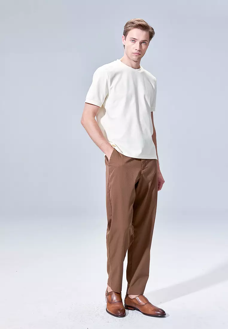 Off-white Cool Sensation Vertical Stripe High-neck T-shirt