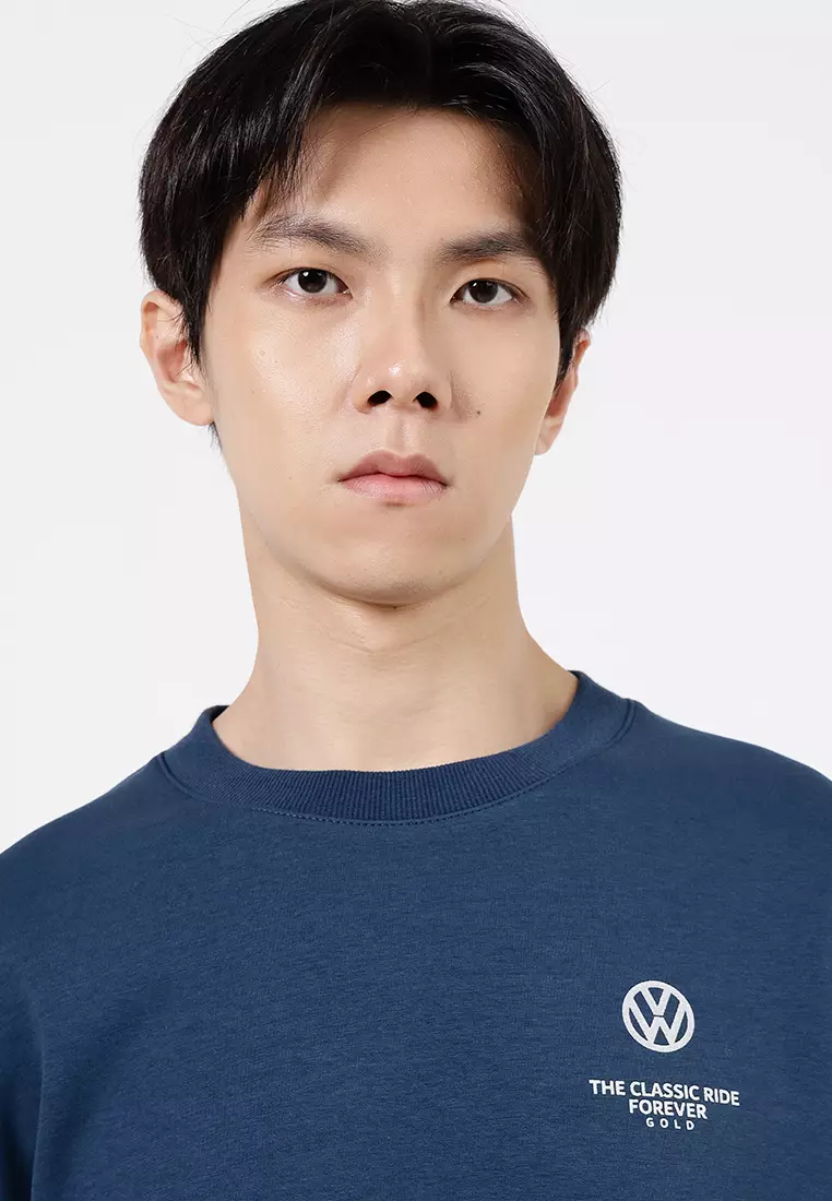 VOLKSWAGEN MEN OVERSIZED LOGO ROUND NECK TEE