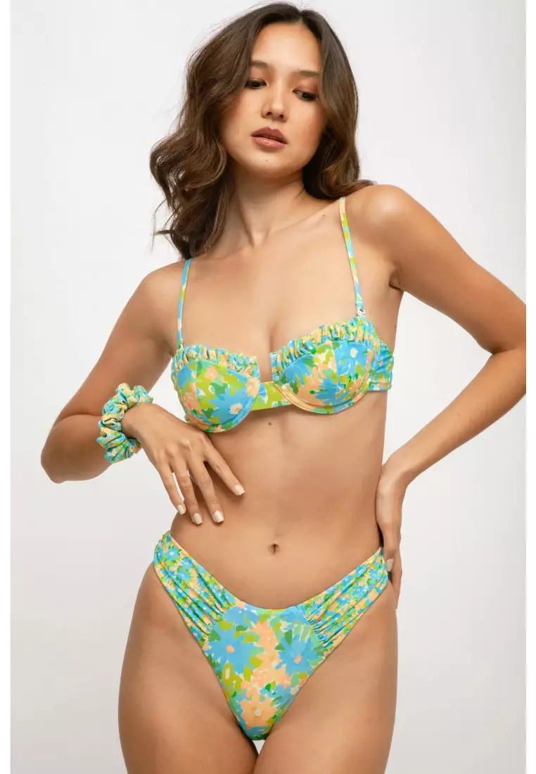 Audrey Ruched Underwire Bikini Top / Miss Meadow