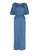 Chictees blue Mari Front Tie Maxidress 902A2AAC24289BGS_5