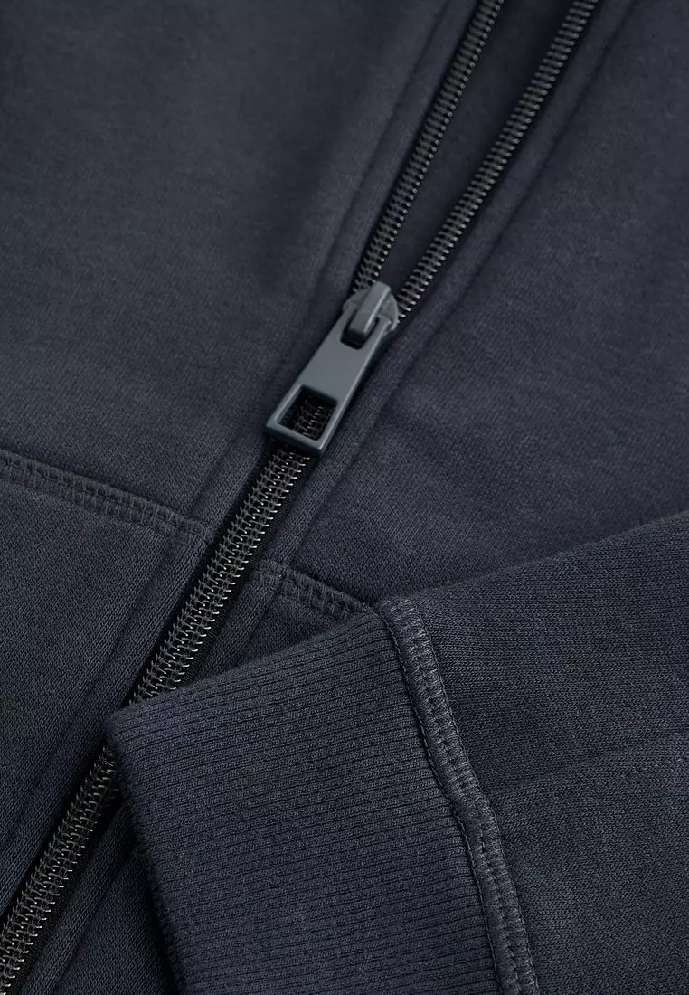 Basic Zip Through Hoodie