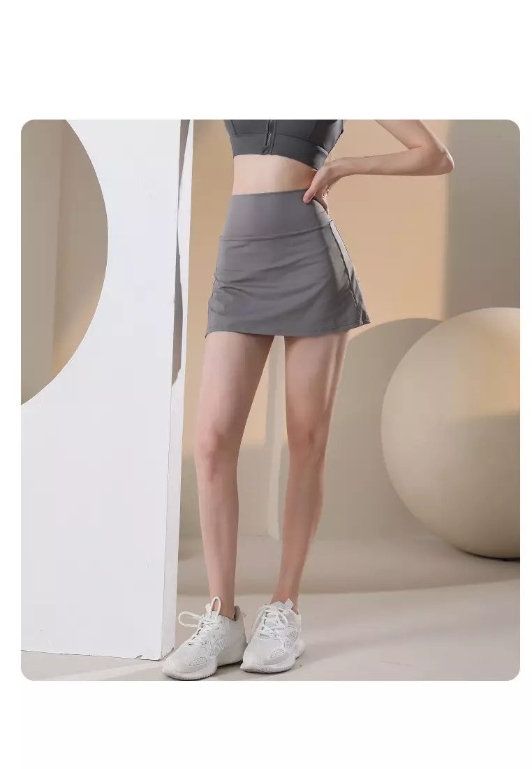 Grey running outlet skirt