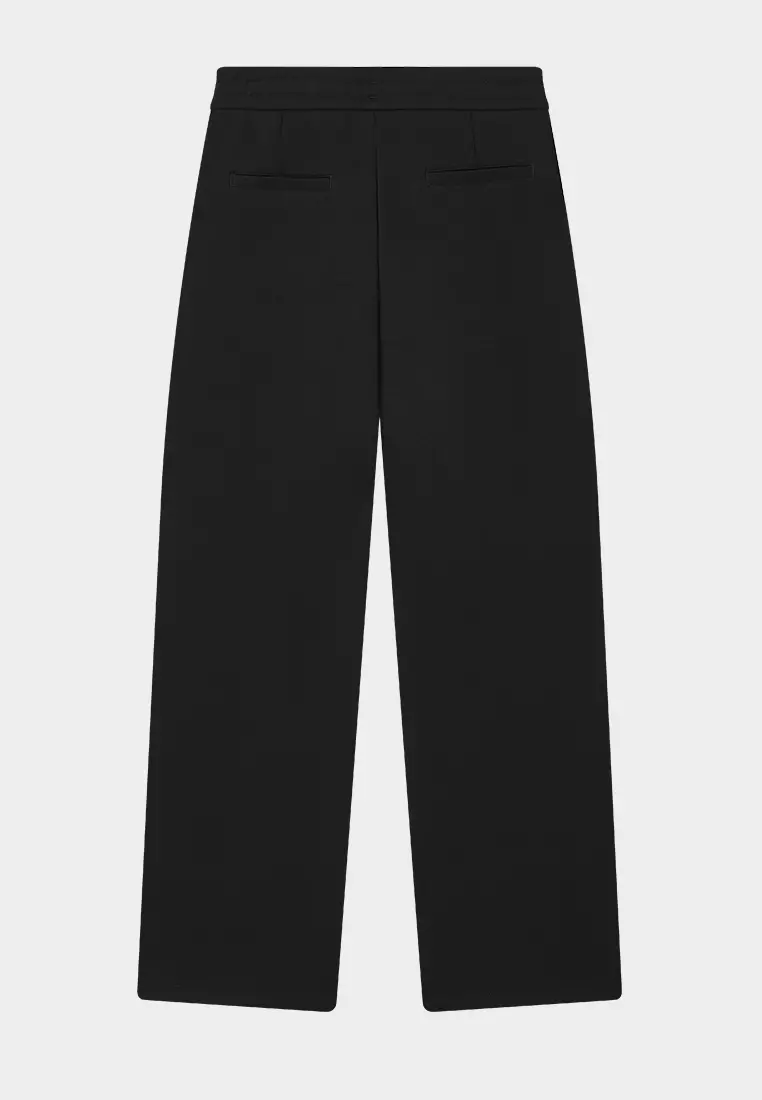 FILA CORE LIFESTYLE WHITE MILAN DESIGN WEEK Women Knit Pants (Black)