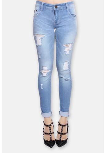 Wida Jeans Blue Rose Ripped Jeans