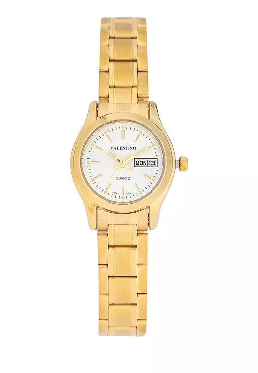 Analog Watch 20122423-Gold - Silver Dial