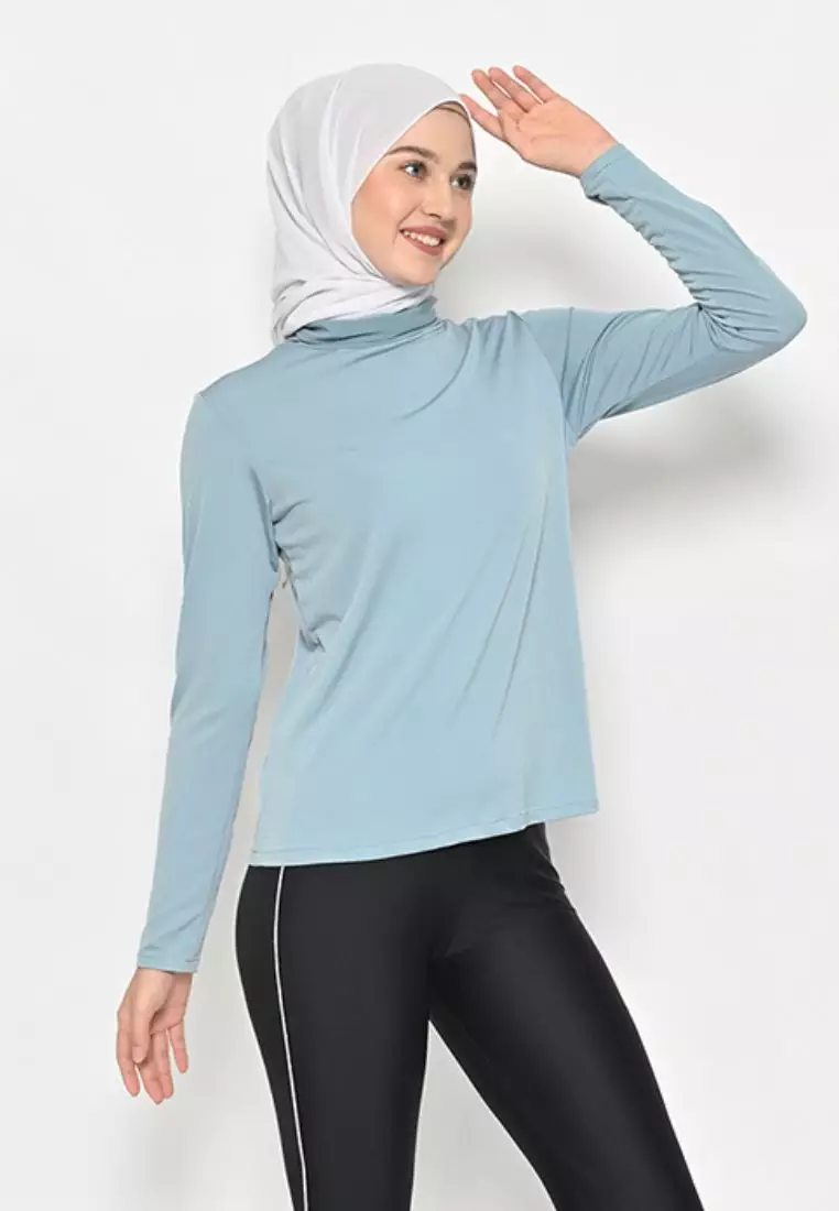 Mina Manset Sport Dusty Blue - Pakaian Olahraga