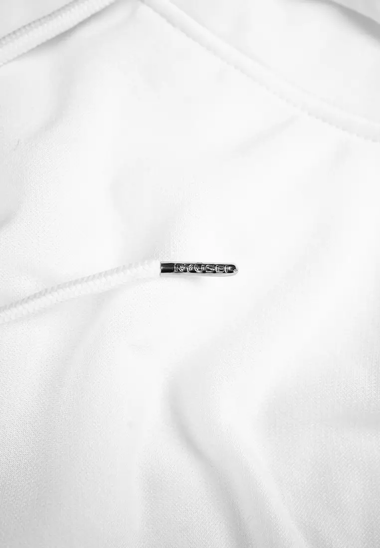 Ryusei Sweater Hoodie Oversize Akami Basic White