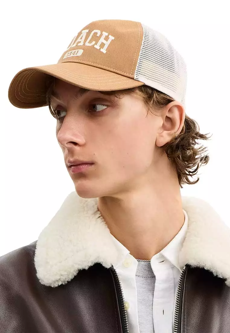 COACH Coach 1941 Varsity Trucker Hat Light Saddle CCN87 2026 | Buy