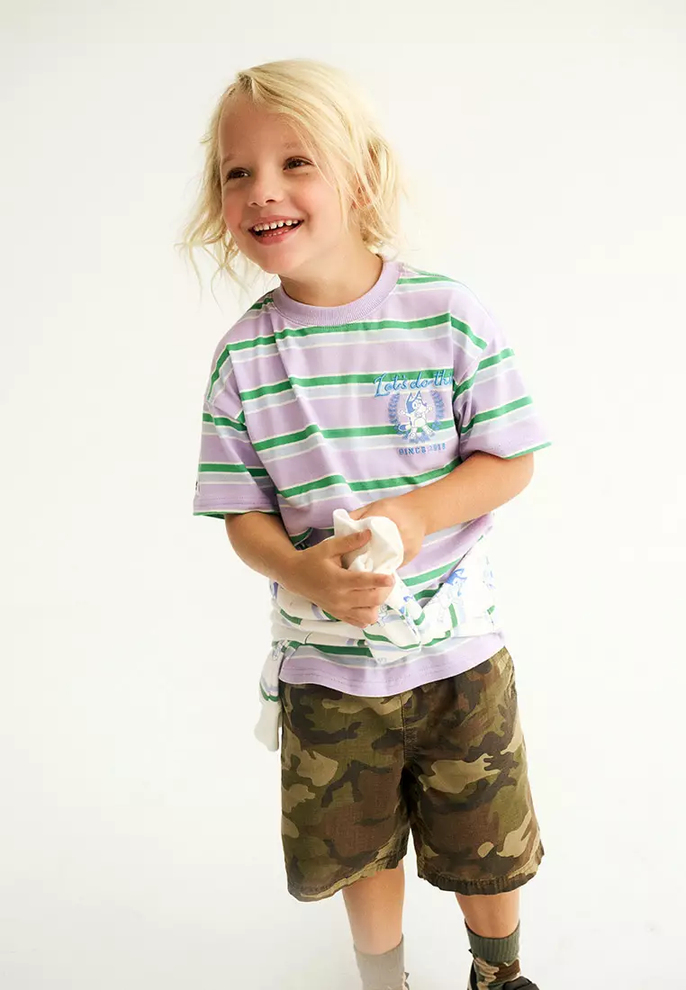 Licensed Drop Shoulder Short Sleeves Tee