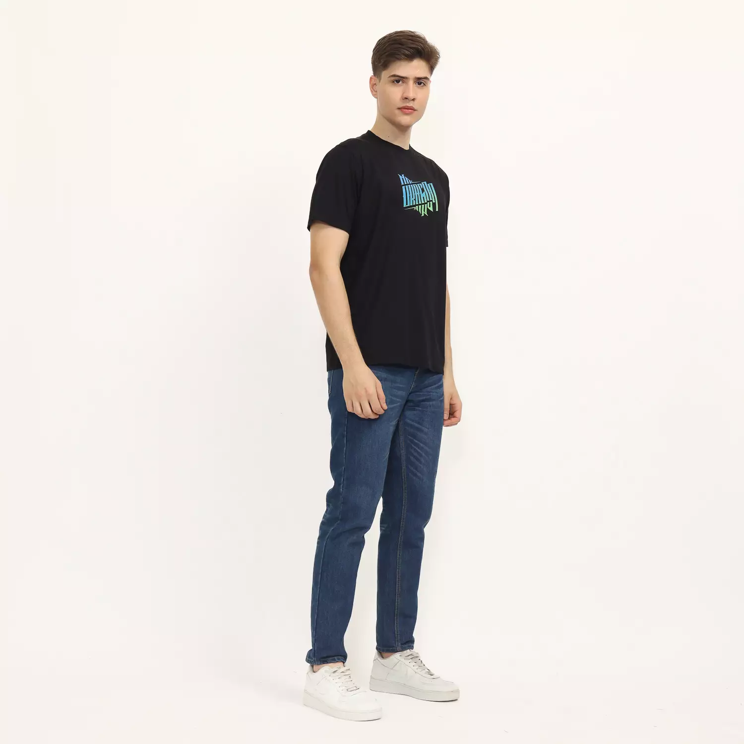 Dragon Kaos Lengan Pendek Machine Canvas Men Tee Black Planet Surf