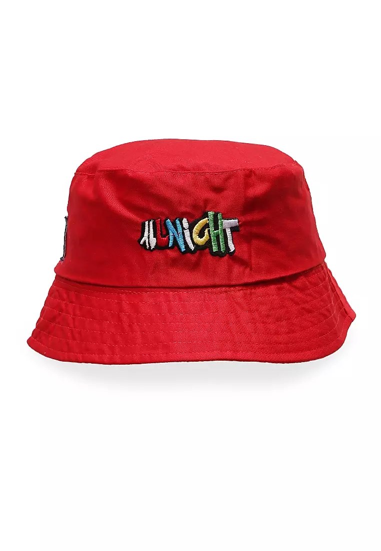 Zorke Bucket Hat Pria Casual Stylish Motive All Night Comfortable Material Drill ORIGINAL - Red