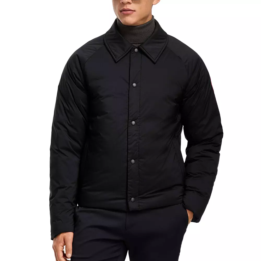 Lodge Coach Jacket with Siganture Color Logo Black