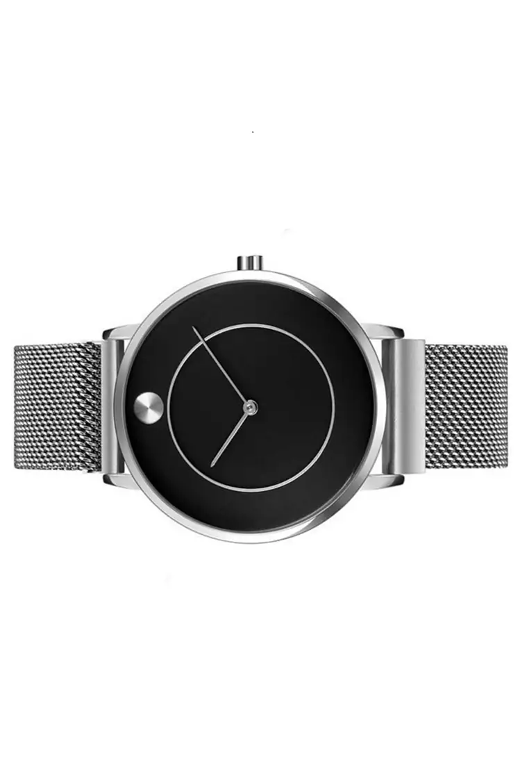 Jam Tangan Analog Pria Design Modis Elegan Waterproof Strap Tali Material Stainles Steel BN79 ORIGINAL