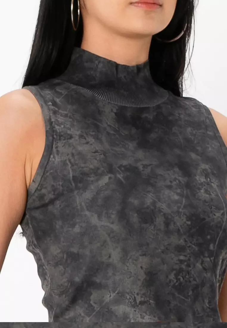 ZARA Sleeveless Mock Neck Crop Top 2025 | Buy ZARA Online