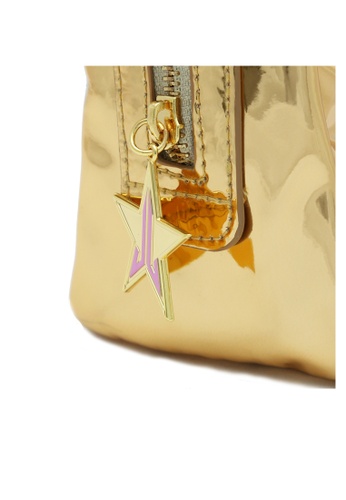 Shop Jeffree Star Cosmetics Reflective Gold Makeup Bag Online On Zalora Philippines